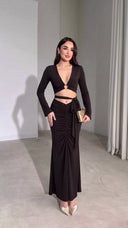 Long Sleeve Skirt Set