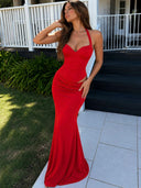 Maxi Dress With Cut Detail ￼