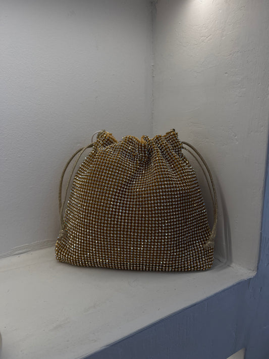 Gold Bag With Diamonds