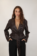 Crop Belted Jacket