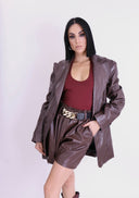 Lumina Leather Blazer