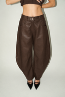 Leather Balloon Pants