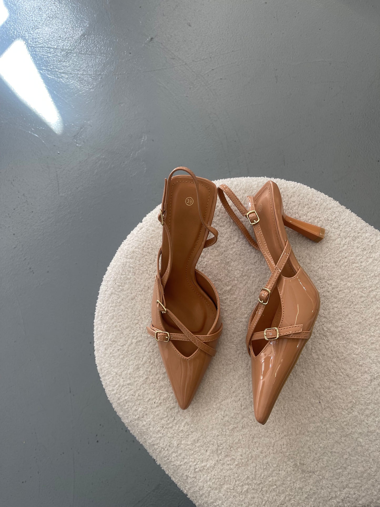 Rita Nude Heels With Straps