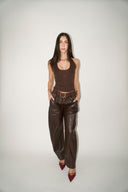 Leather Pants With Belt