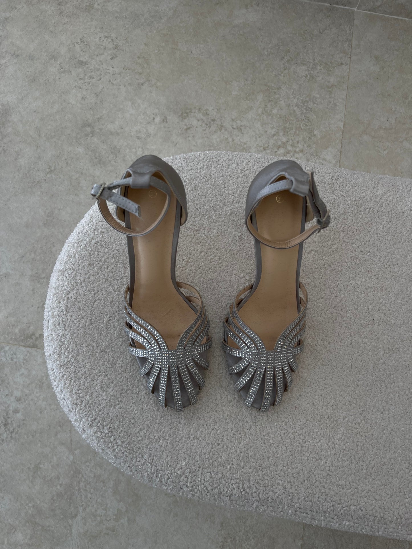 Silver Diamond Heels