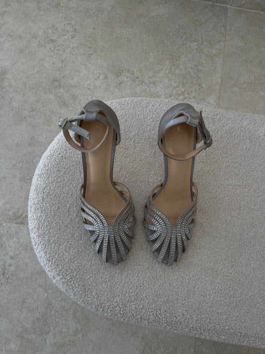 Silver Diamond Heels