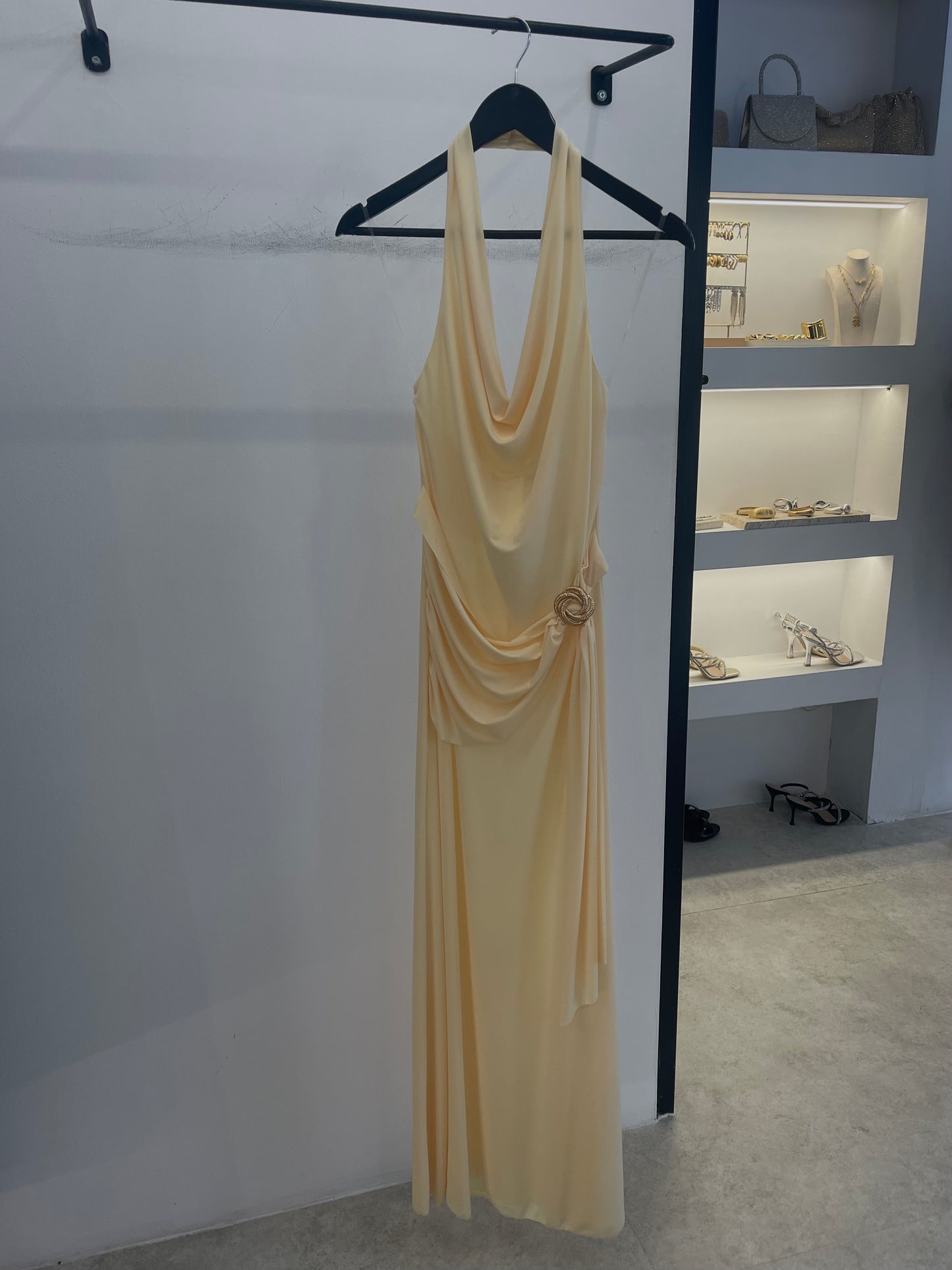 Maxi Dress With Gold Detail