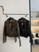 Leather Crop Coat