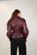 Belted Leather Jacket