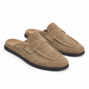 Beige Suede Flats