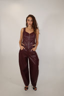 Leather Corset Set