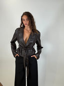 Crop Belted Jacket