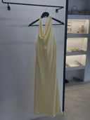 Backless Satin Dress