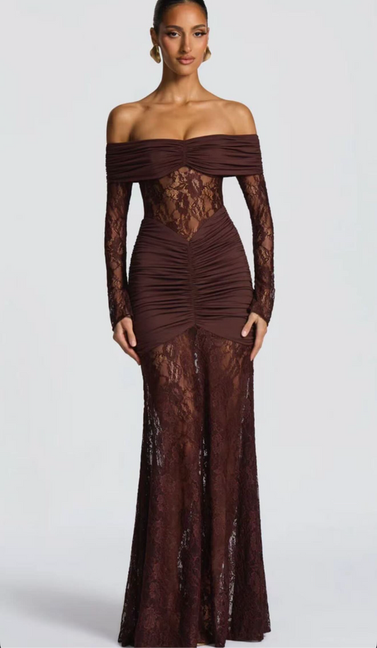 Emy Lace Off Shoulder Dress