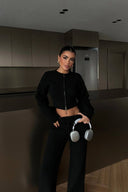 Eva Knitted Set Black