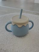 Baby Blue Short Silicone Bottle