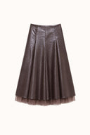 Lumina Leather Skirt