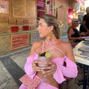 Pink Beachwear Set