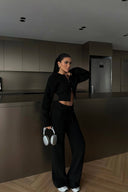 Eva Knitted Set Black