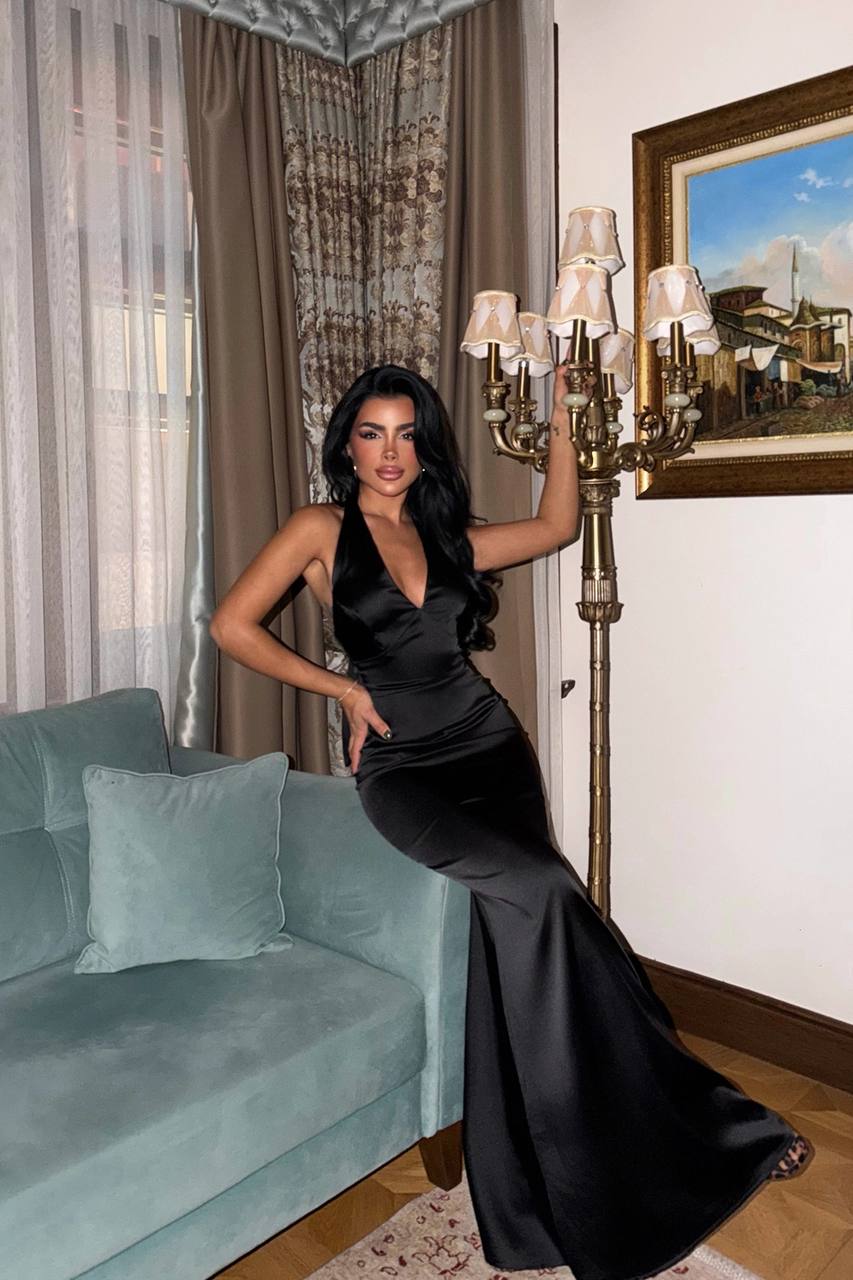 Vicky Satin Maxi Dress