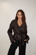 Belted Leather Jacket