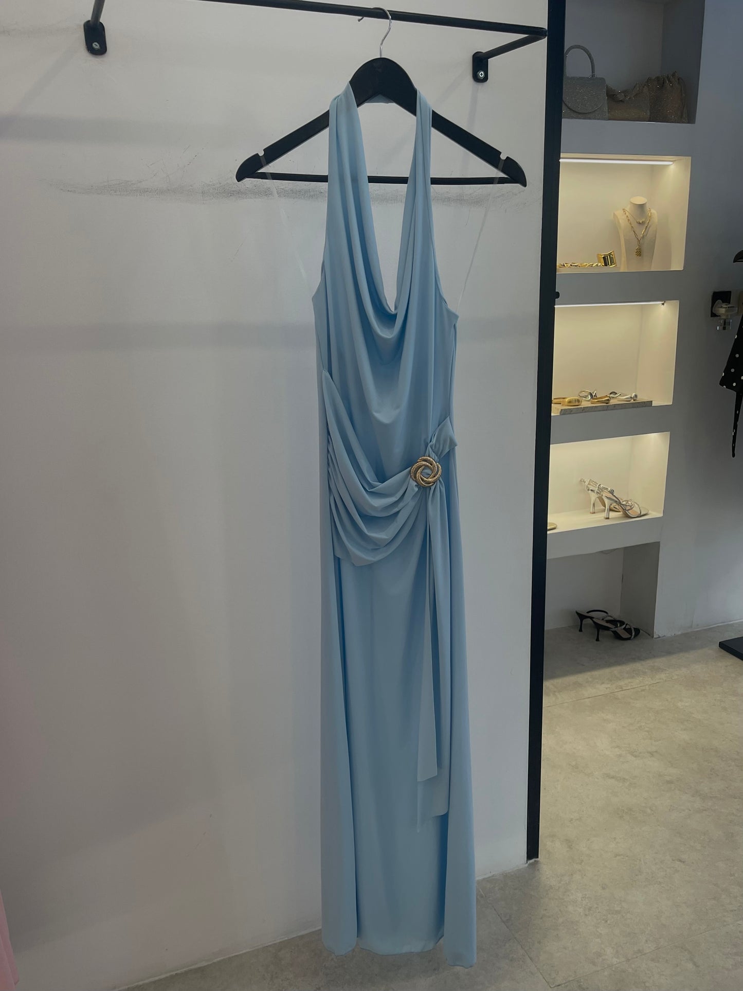 Maxi Dress With Gold Detail