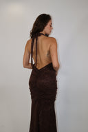Brown Lace Dress