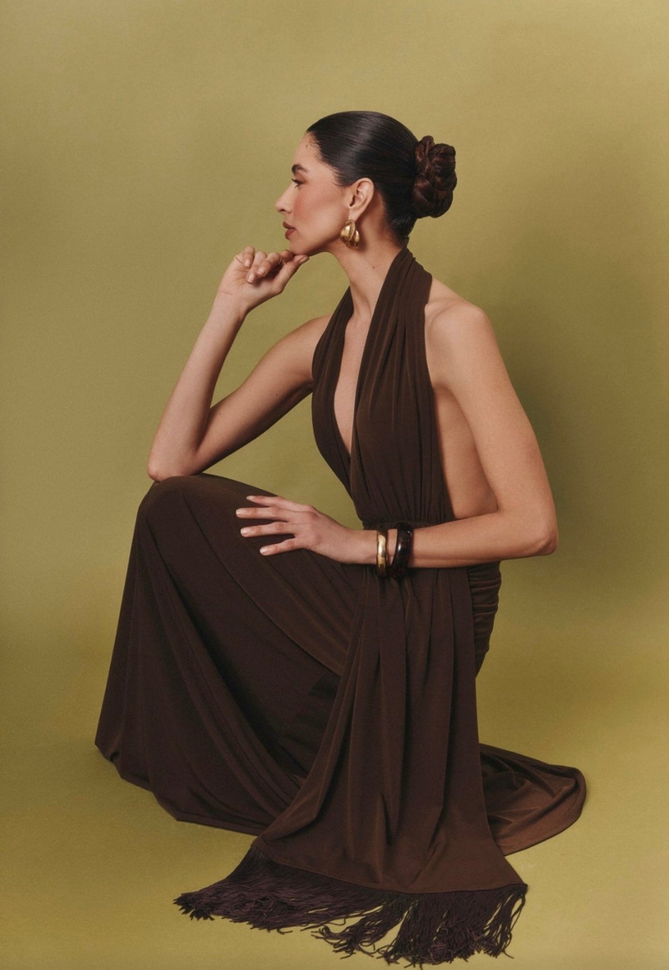 Maxi V Dress