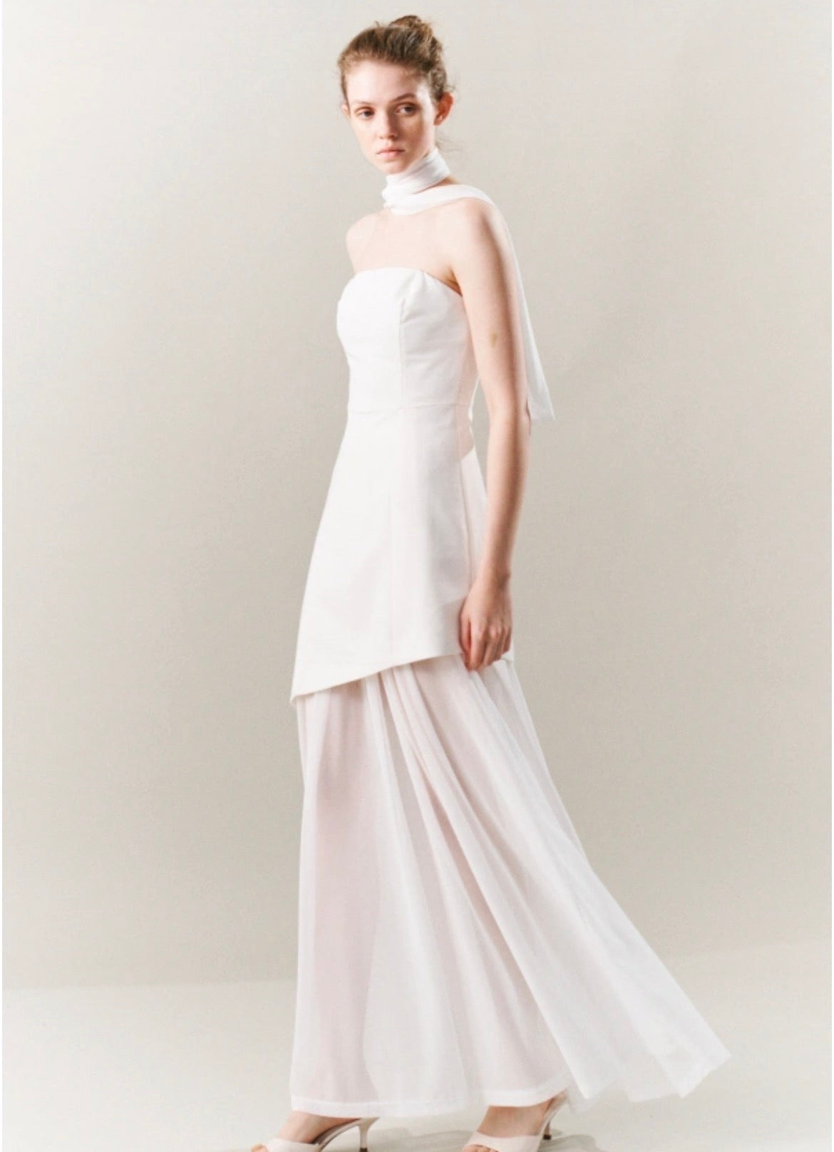 Lumina Dress With Mesh Skirt
