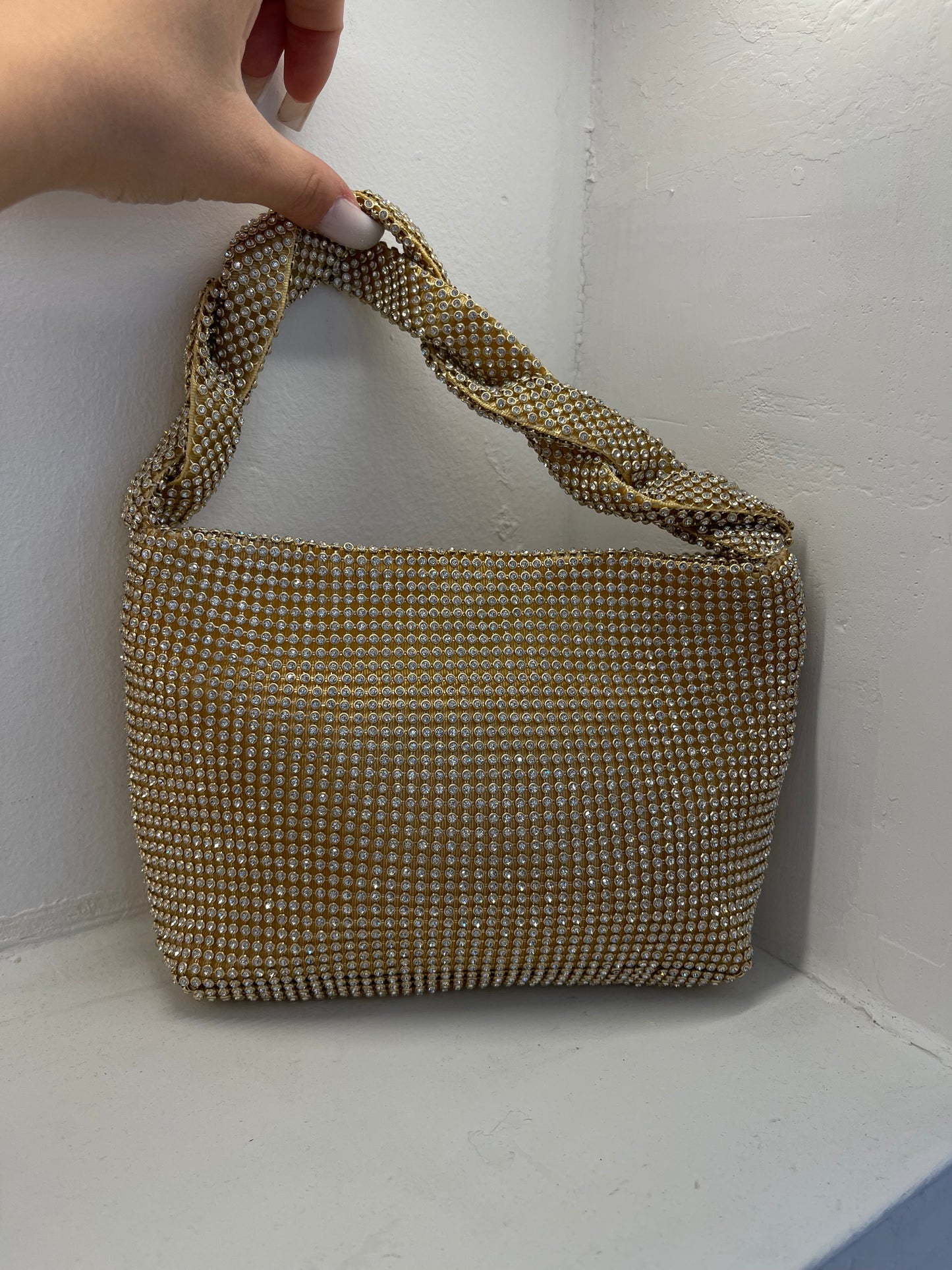 Gold Bag With Diamonds