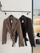 Crop Belted Jacket