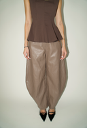 Leather Balloon Pants