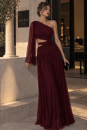One Shoulder Maxi Dress