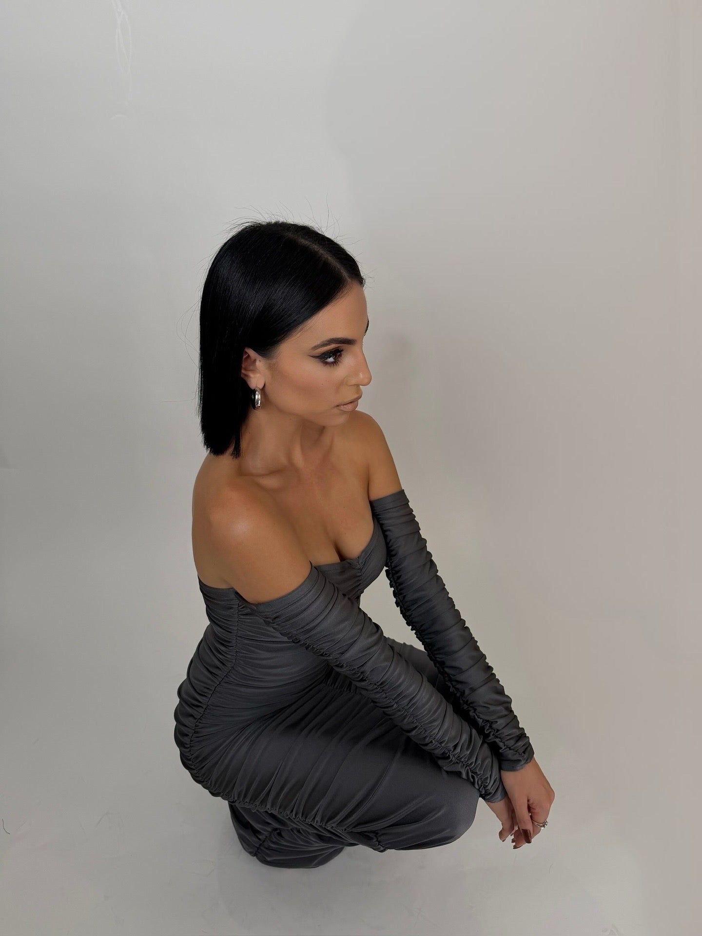 Maissy Collection Grey Dress