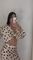 Polka Dot Kimono Set